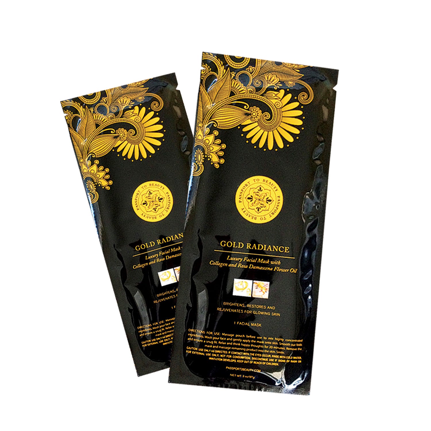 Gold Radiance Luxury Facial Mask with Collagen and Rose Oil
