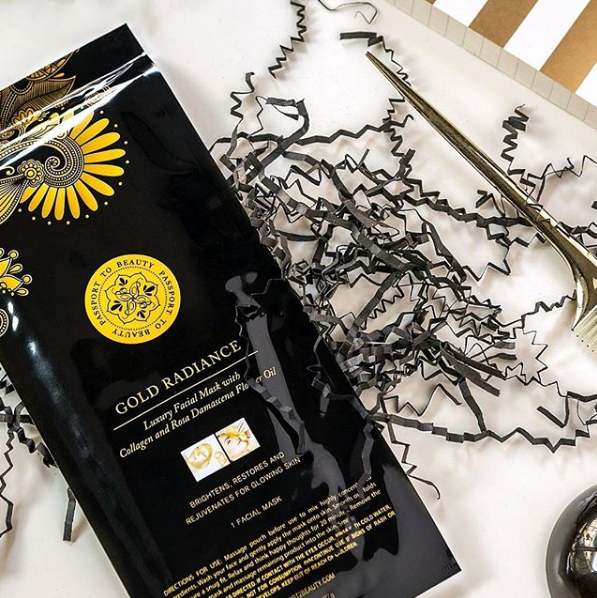 Gold Radiance Luxury Facial Mask with Collagen and Rose Oil - Shop Passport To Beauty